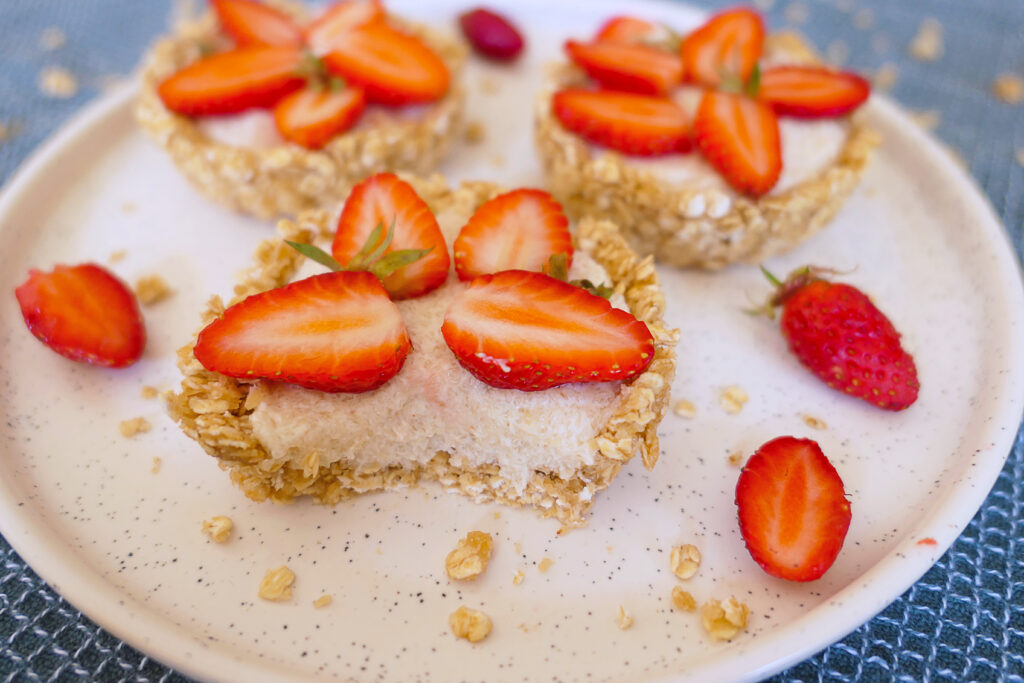 tartelettes crues noisette fraises digeste facile rapide