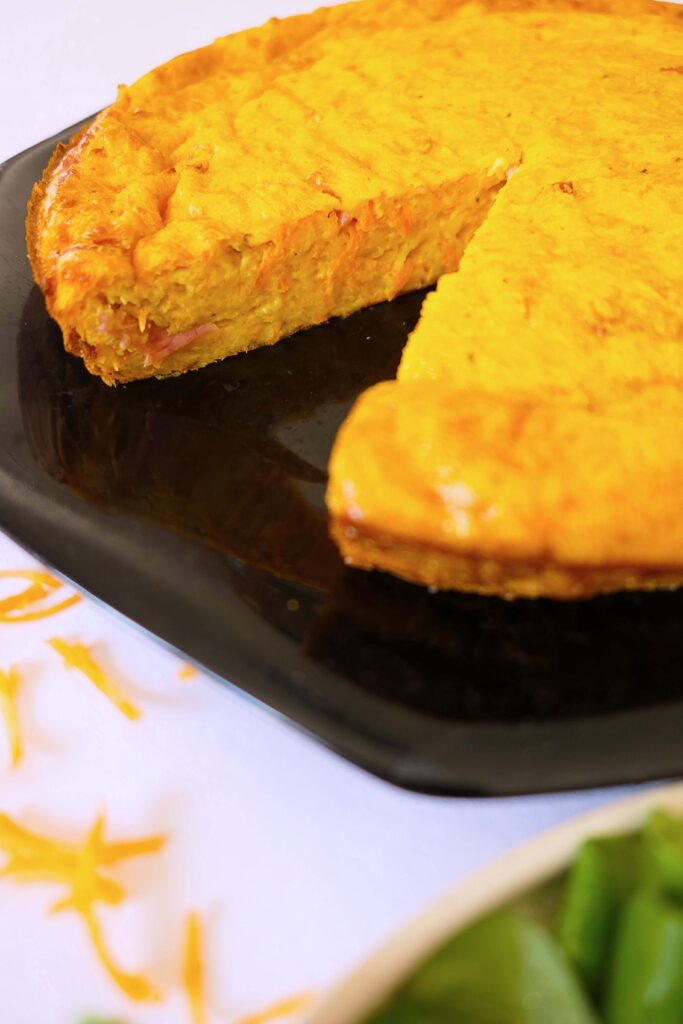 quiche sans pâte carotte jambon emmental healthy digeste express