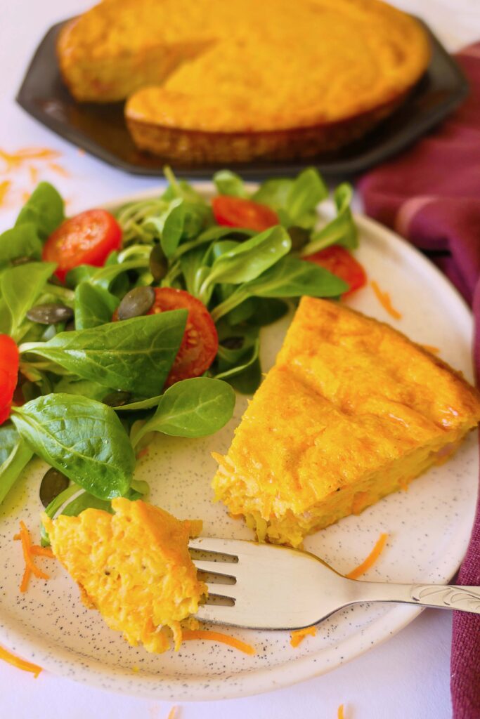 quiche sans pâte carotte jambon emmental healthy digeste express