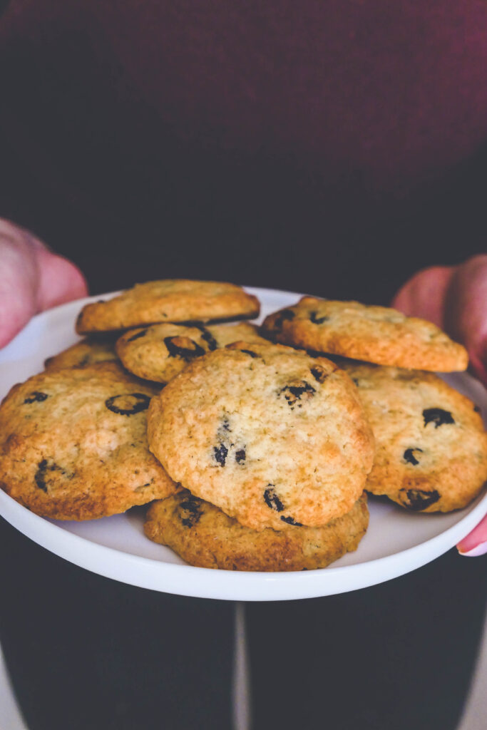 cookies chocolat blanc cranberries healthy digeste psyllium blond