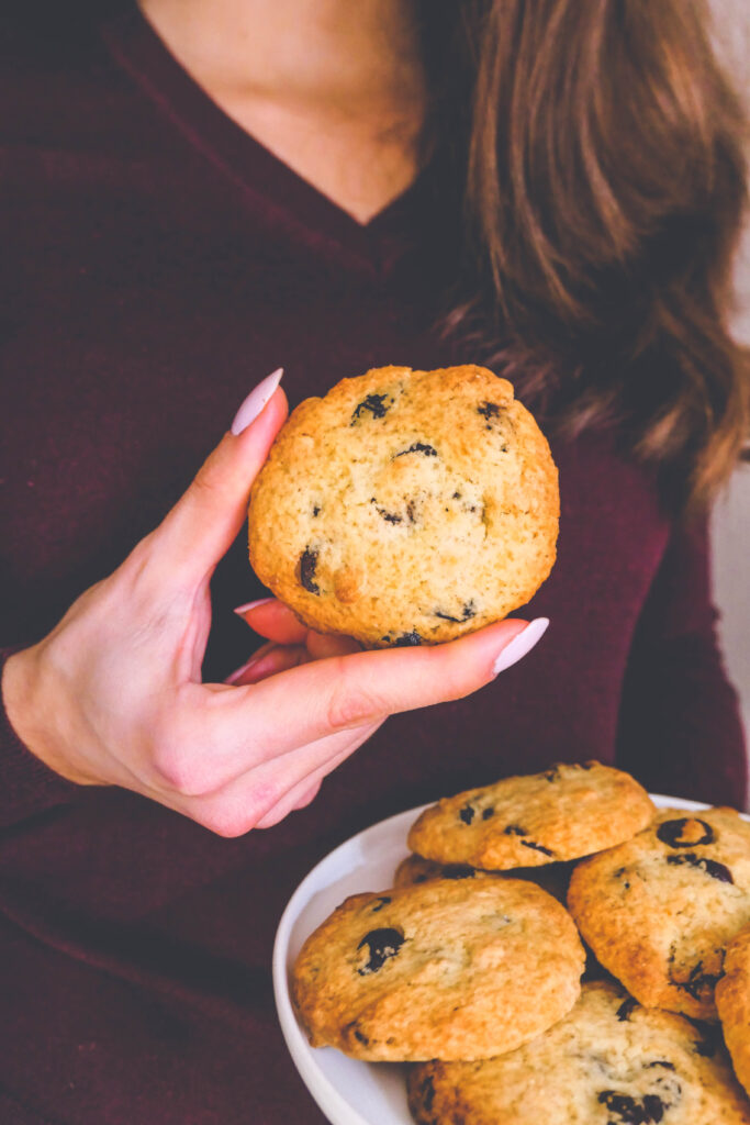 cookies chocolat blanc cranberries healthy digeste psyllium blond