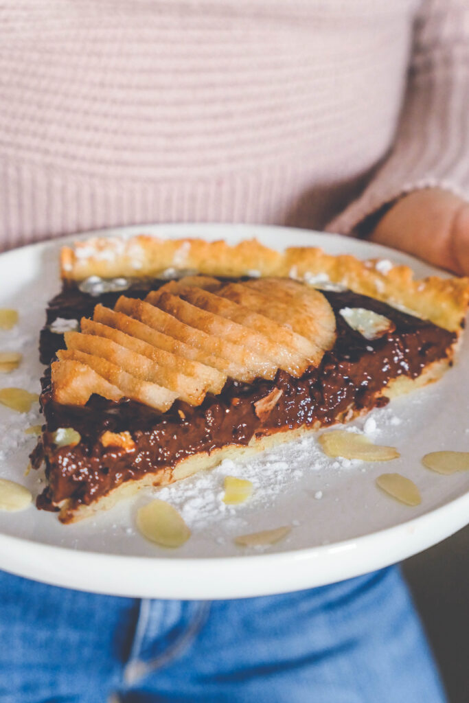 tarte poire chocolat healthy vegan sans gluten gourmand psyllium blond digestion facile