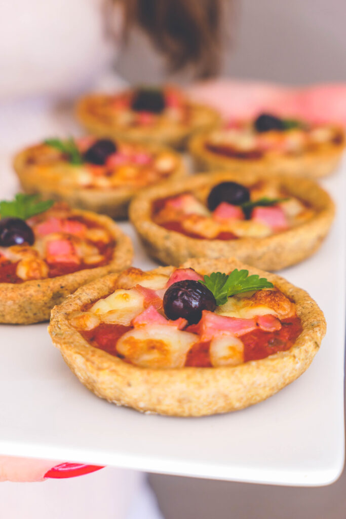 mini pizzas apéritif healthy digeste perte de poids psyllium blond