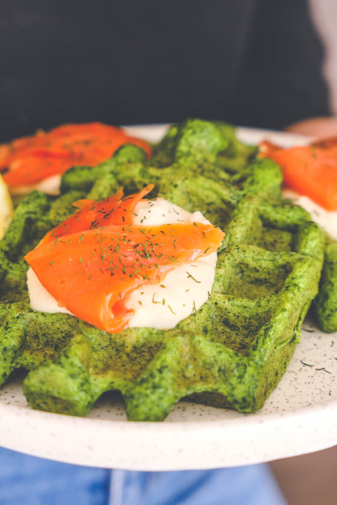 gaufres aux épinards healthy psyllium blond facile bonne digestion