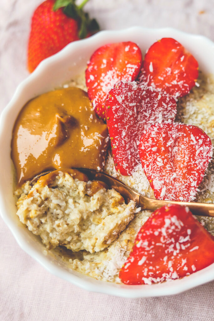 overnight porridge intestin irritable digestion facile riche en fibres psyllium blond