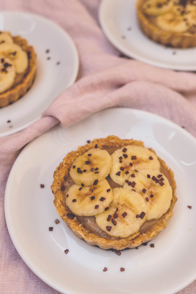 tartelettes crues banane psyllium blond chocolat sans cuisson healthy digestion facile