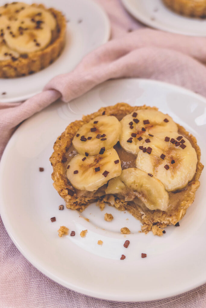 tartelettes crues banane psyllium blond chocolat sans cuisson healthy digestion facile