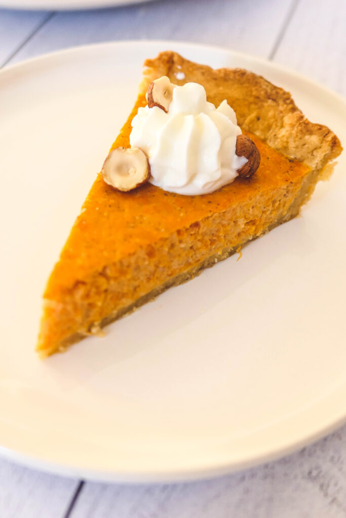tarte potiron pumkin pie thanksgiving healthy digeste légère faible en calorie psyllium blond