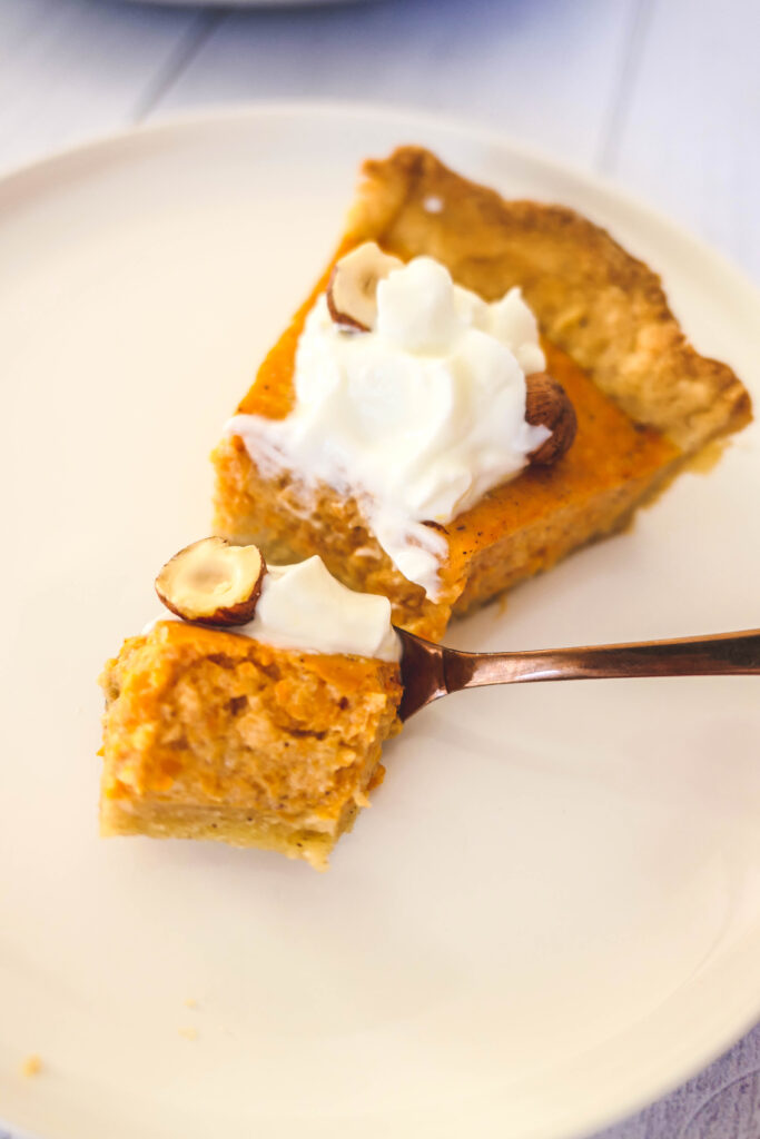 tarte potiron pumkin pie thanksgiving healthy digeste légère faible en calorie psyllium blond