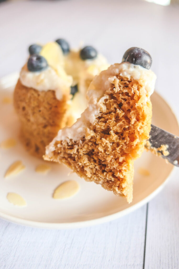 bowlcake frangipane healthy digestion facile psyllium blond petit-déjeuner perte de poids