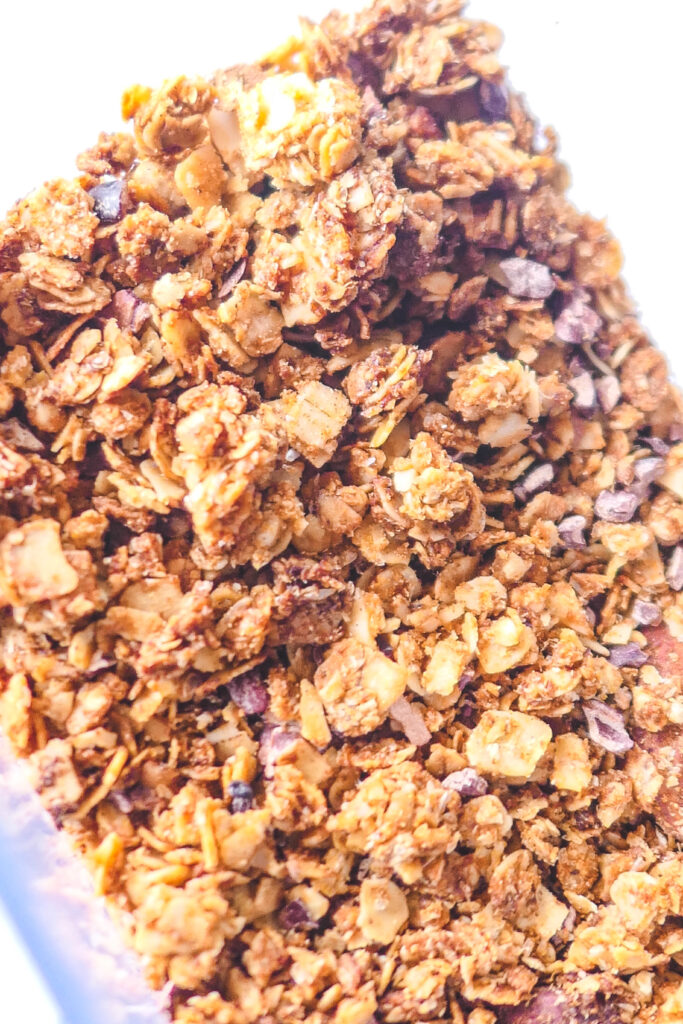 granola maison amande chocolat psyllium blond digestion facile riche en fibres healthy