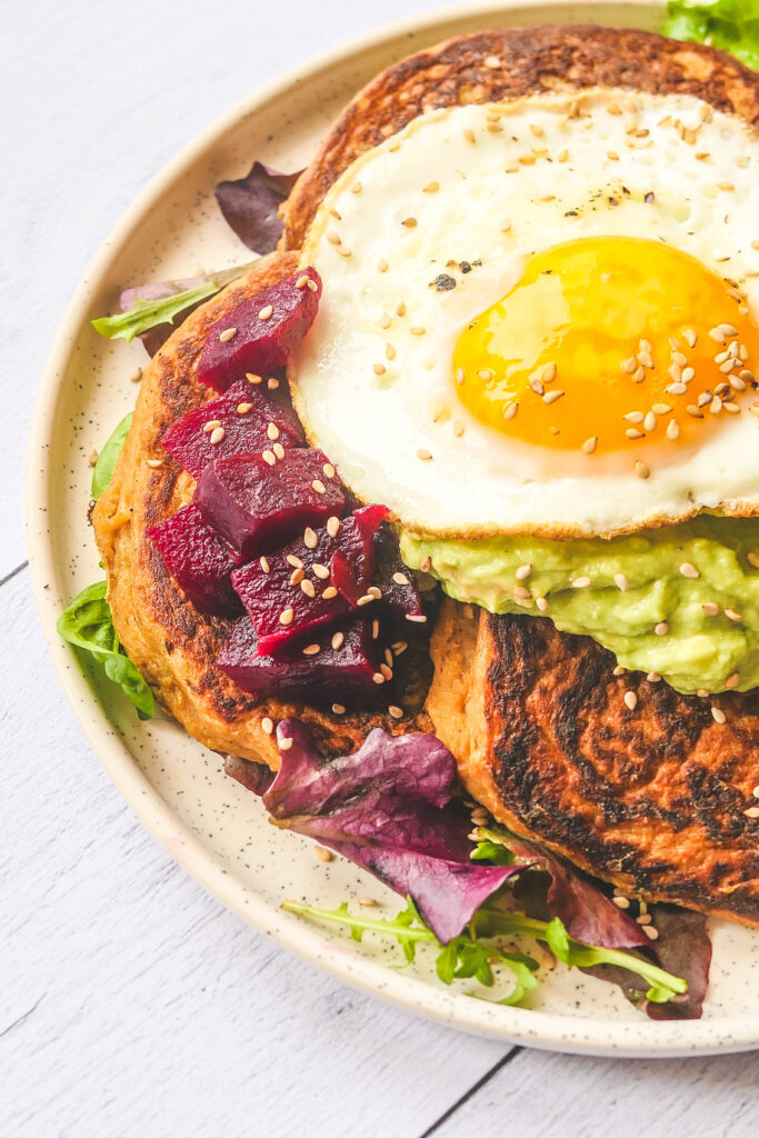 pancakes salés farine de patate douce healthy psyllium blond sans gluten anti ballonnements